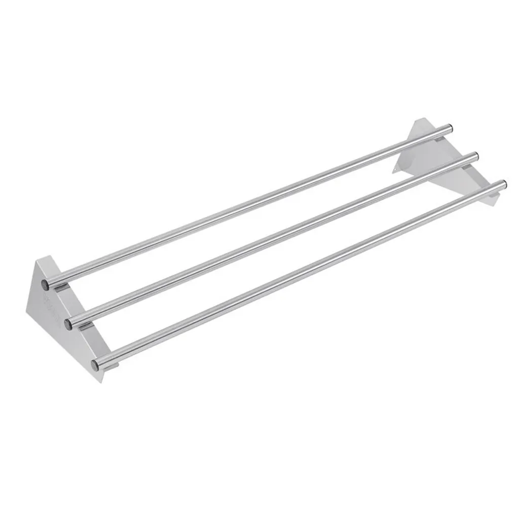 Rayonnage mural professionnel en inox Vogue 120cm pour restauration