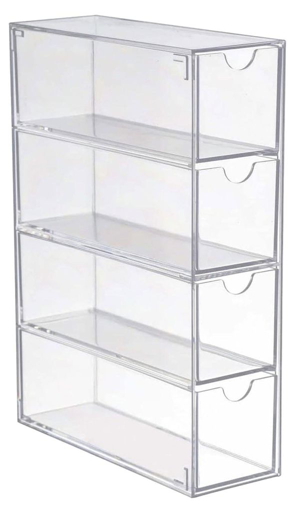 Schreibtisch-Organizer, Kosmetik-Organizer für den täglichen Gebrauch mit 4 Schubladen, Behälter für Kommode, Wohnzimmerregal, Schrein