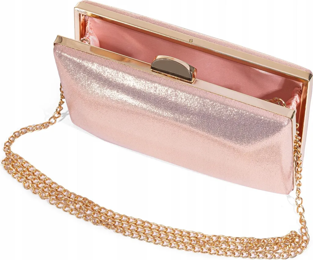 Sac à Main Embrayage avec Chaîne Finition Luxe - Modèle Boîte Rigide - 8