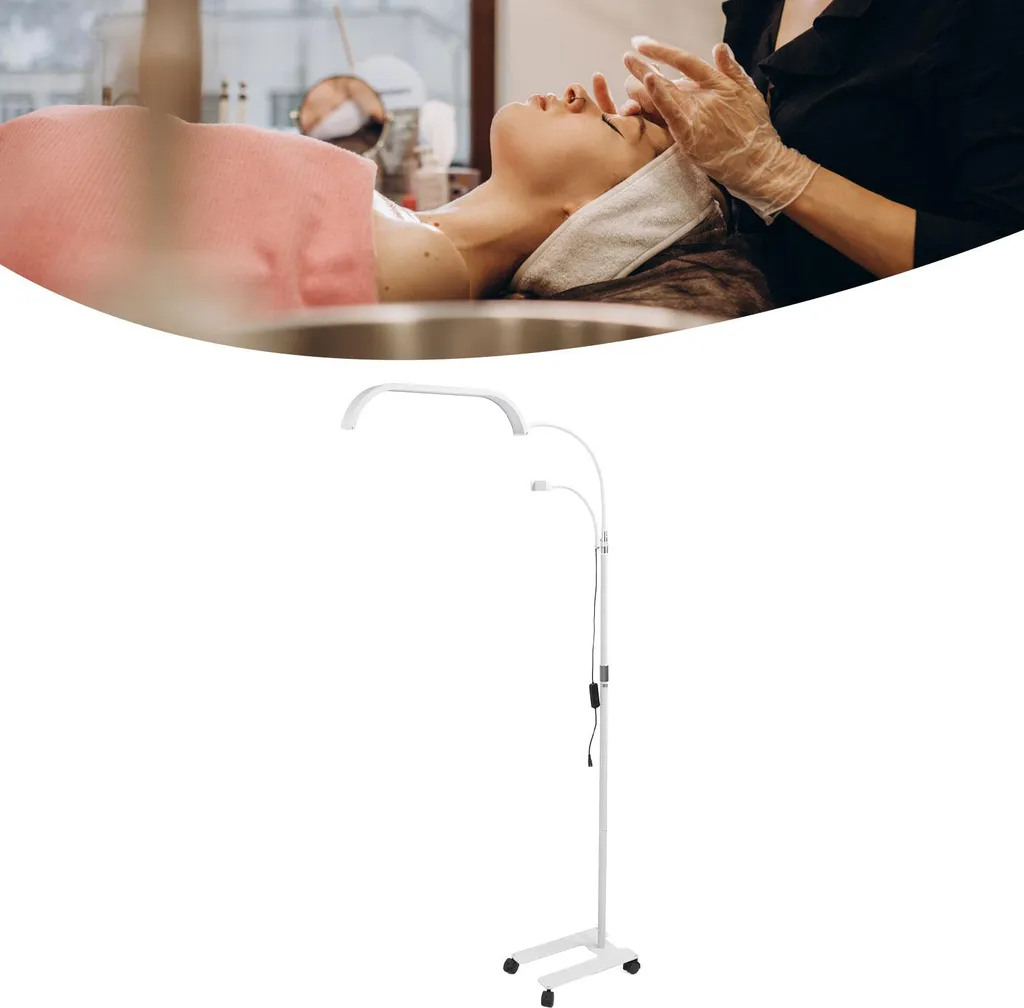 Lampe sur pied rétractable pour soins esthétiques et pose de faux cils - 3