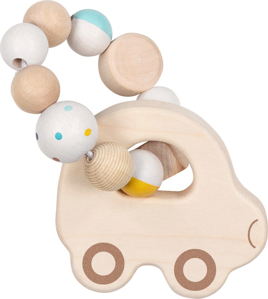 Goki Holz Greifling - Auto Motorikspielzeug für Babys