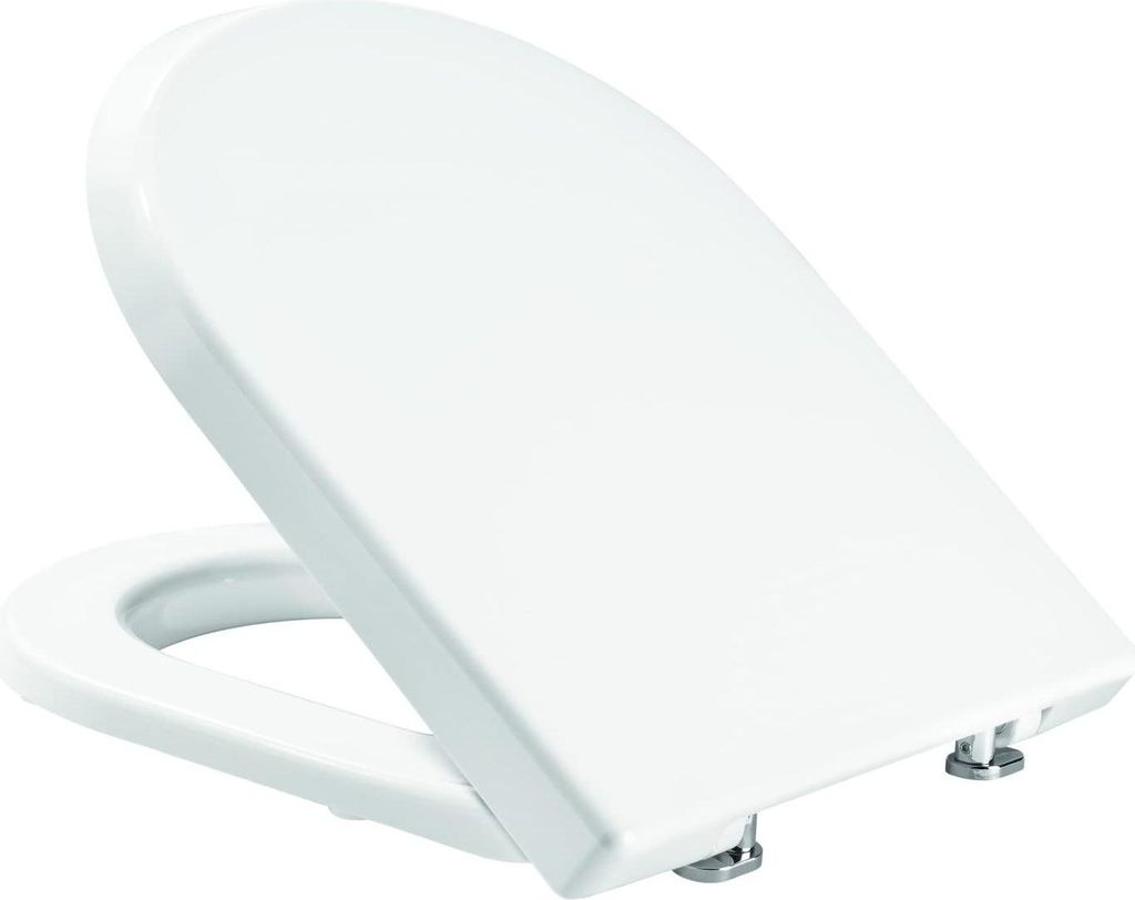 Asiento de inodoro Cosima, blanco, con sistema de cierre Imagen del producto 