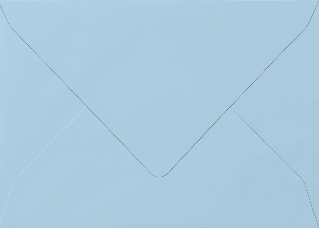 Grande Enveloppe C5 Bleu Clair 156x220 mm pour Invitation et Vœux