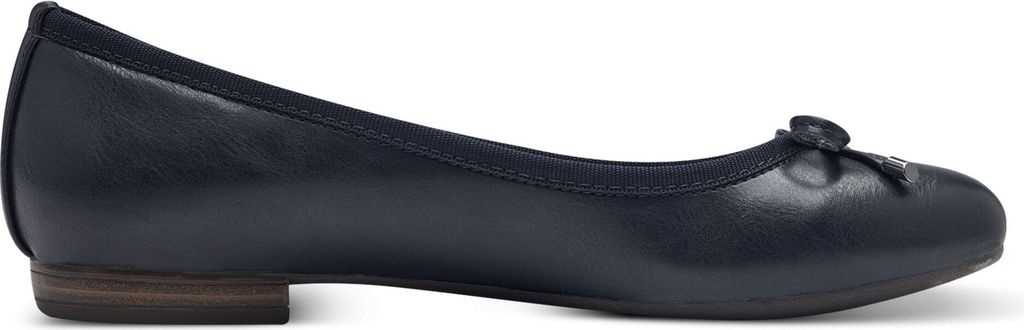 MARCO TOZZI Damen Ballerina Schleife runde Form Slipper 2-22137-42, Größe:41 EU, Farbe:Blau