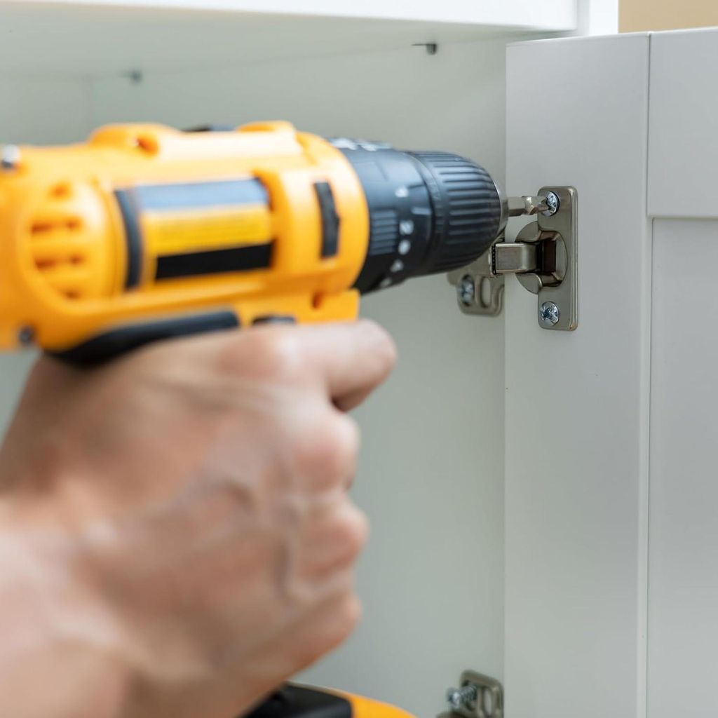 10 Stück Silber Topfband Scharniere für Küchentüren mit hydraulischem Feder-Soft-Close - Standard Topfscharniere für Küchentüren