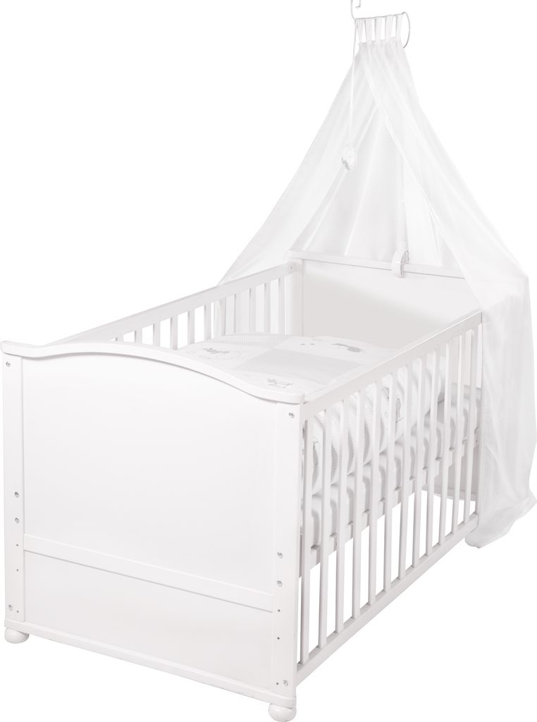 roba Babybett 70 x 140 aus Holz inkl. textile Ausstattung Produktbild 