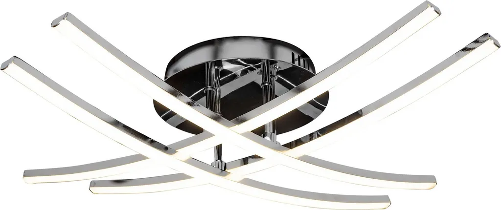 Éclairage de Plafond LED Chrome Toolight APP398-C pour Chambre et Bureau