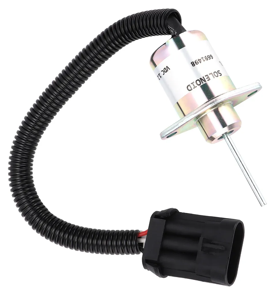Solénoïde d'arrêt carburant 6691498 compatible chargeuse Bobcat S510