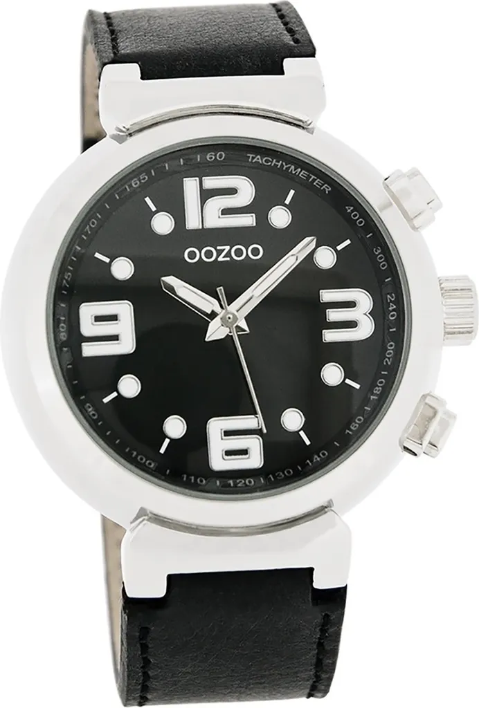 Montre Quartz Vintage Oozoo D2UOC4254A avec Bracelet en Métal Noir Uni