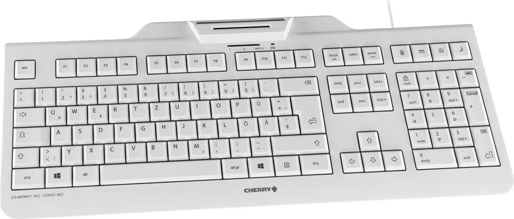 Clavier CHERRY KC 1000 SC Suisse JK-A0100CH-0 Silencieux et Robuste
