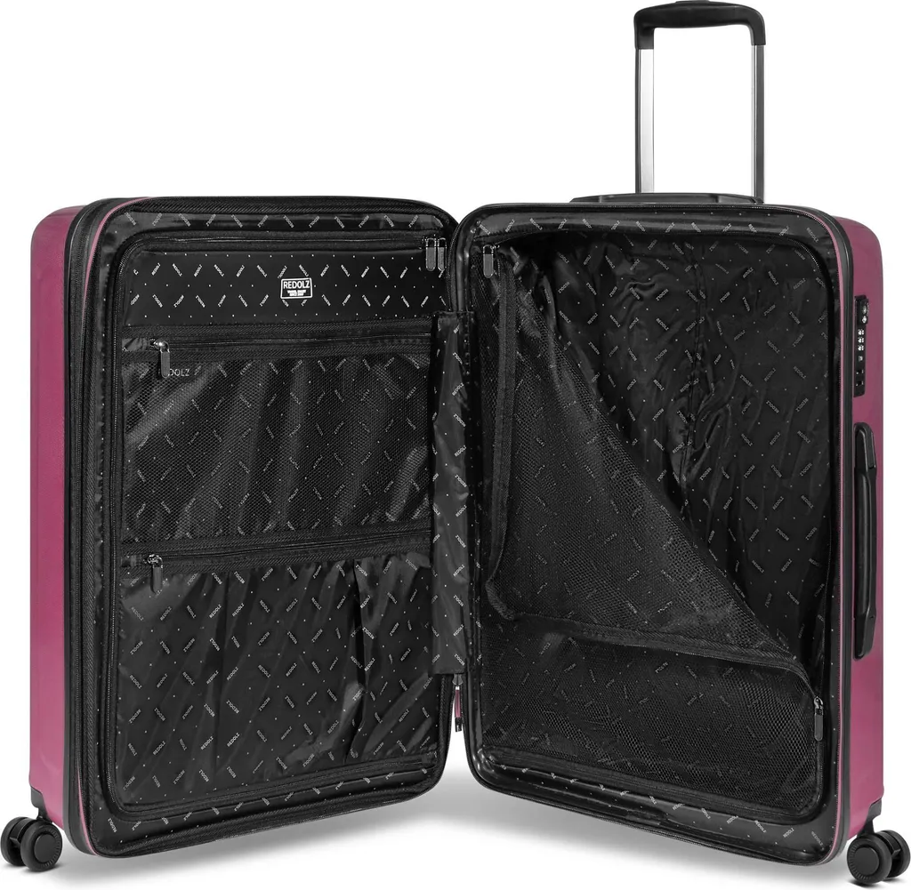 Valise Robuste REDOLZ Essentials 14 - Voyagez Sans Stress en Pourpre