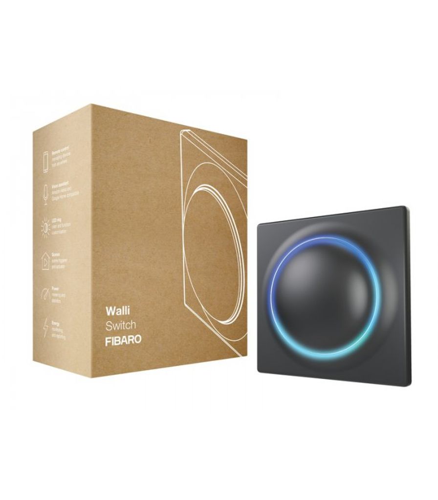 Fibaro Walli Switch anthrazit (FGWDSEU-221-8) Produktbild 
