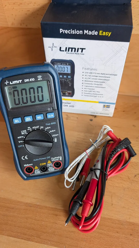 Multimètre électronique Limit DM 410 avec mesure de précision True RMS