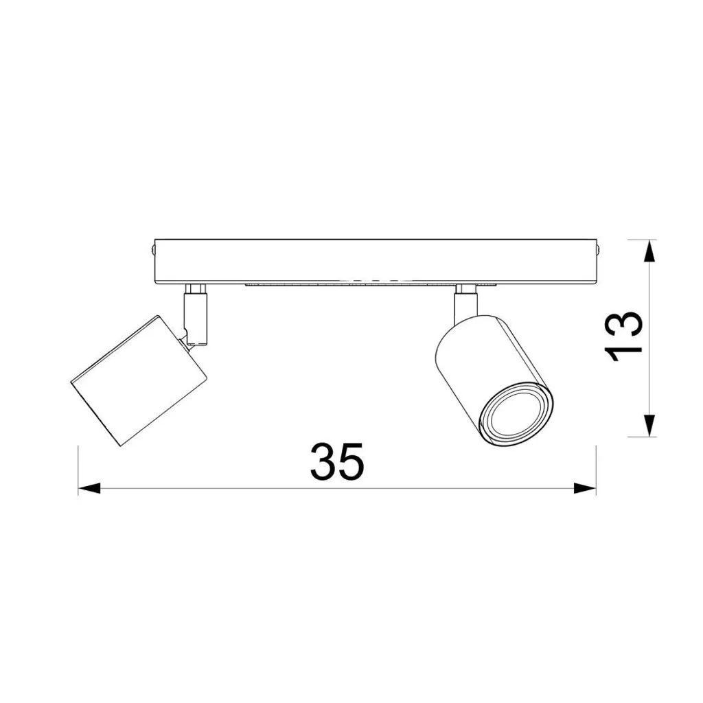 Éclairage de plafond orientable gris pour bureau ou chambre à coucher - 2