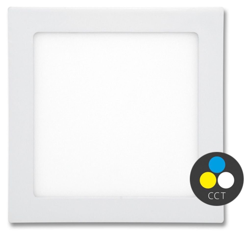 Panneau LED Ecolite SMD 17 x 17 cm, 12 W, CCT, IP44, 960 lm Image du produit 