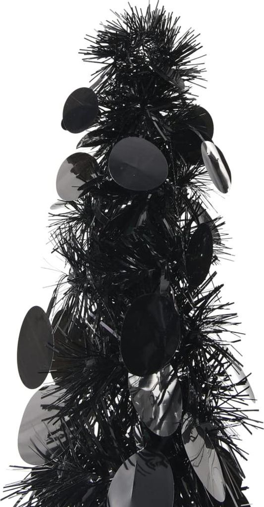 vidaXL Umelý vianočný stromček Pop-Up Black 180 cm PET Obrázok produktu 