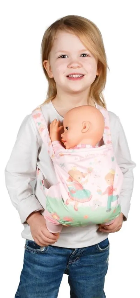 Porte-bébé pour poupée Heless Princesse Emily avec sangles réglables
