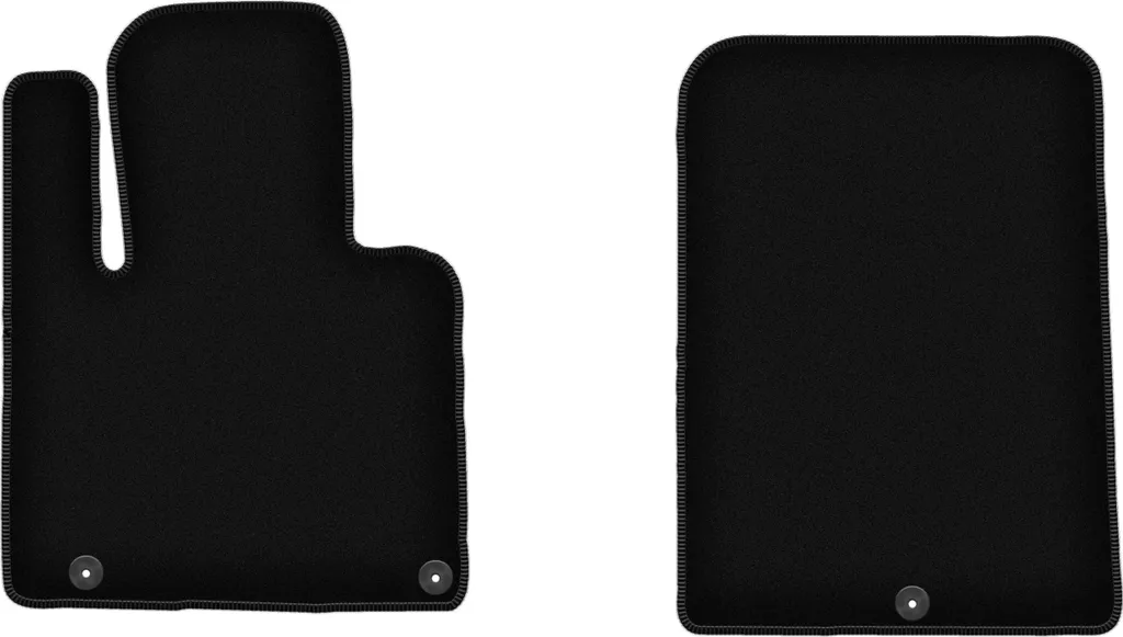 Set Tappetini Auto Anteriori Kia Sorento III 2015- 7 Posti - Velluto Nero