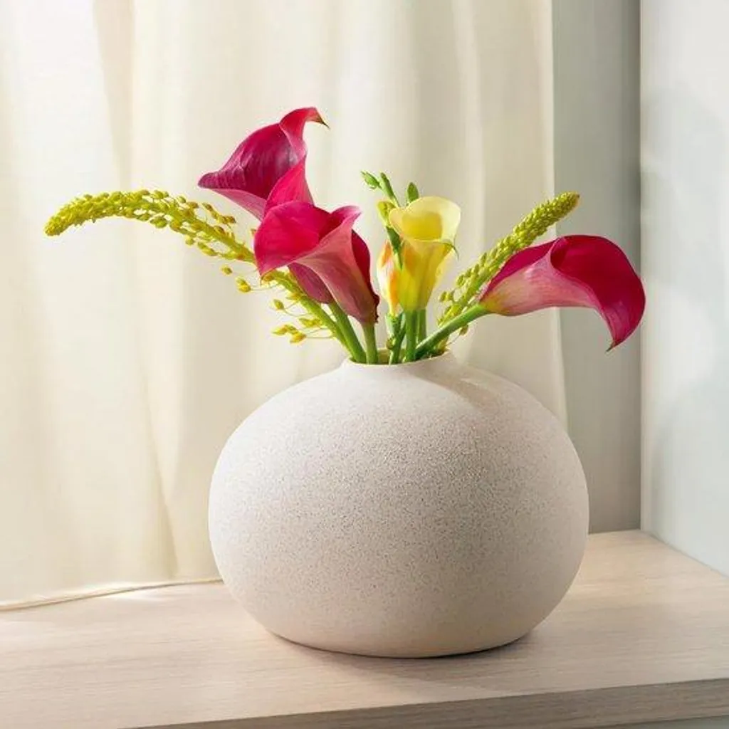 Vase étanche céramique blanche fini sable : fini les fuites d'eau