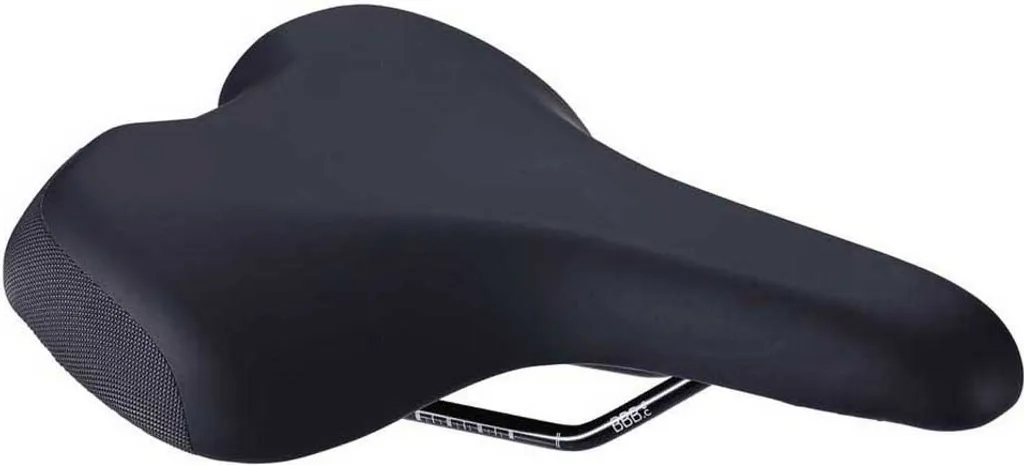 Selle vélo de ville BBB Diamond 185 x 265 mm idéale pour vélotaf noir