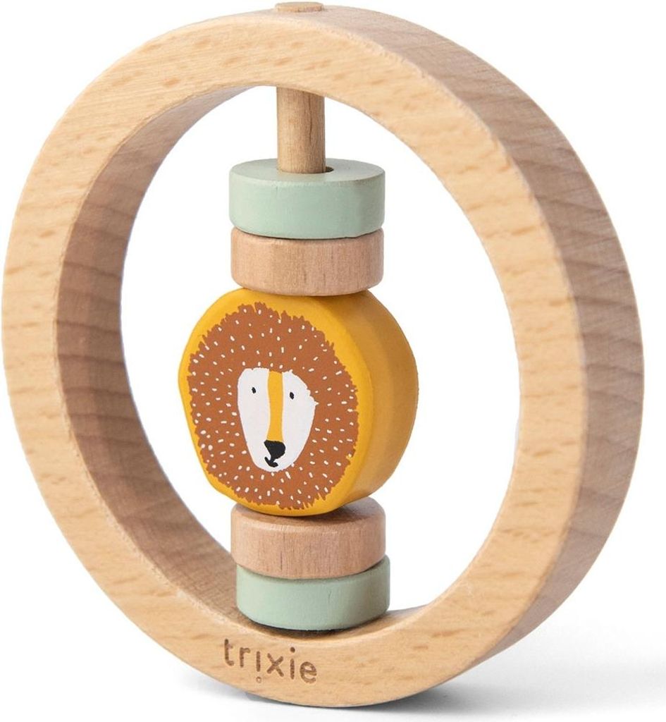 TRIXIE Trixie apaļa koka rotaļlieta mazulim, lauva, 6m+ Produktbild 