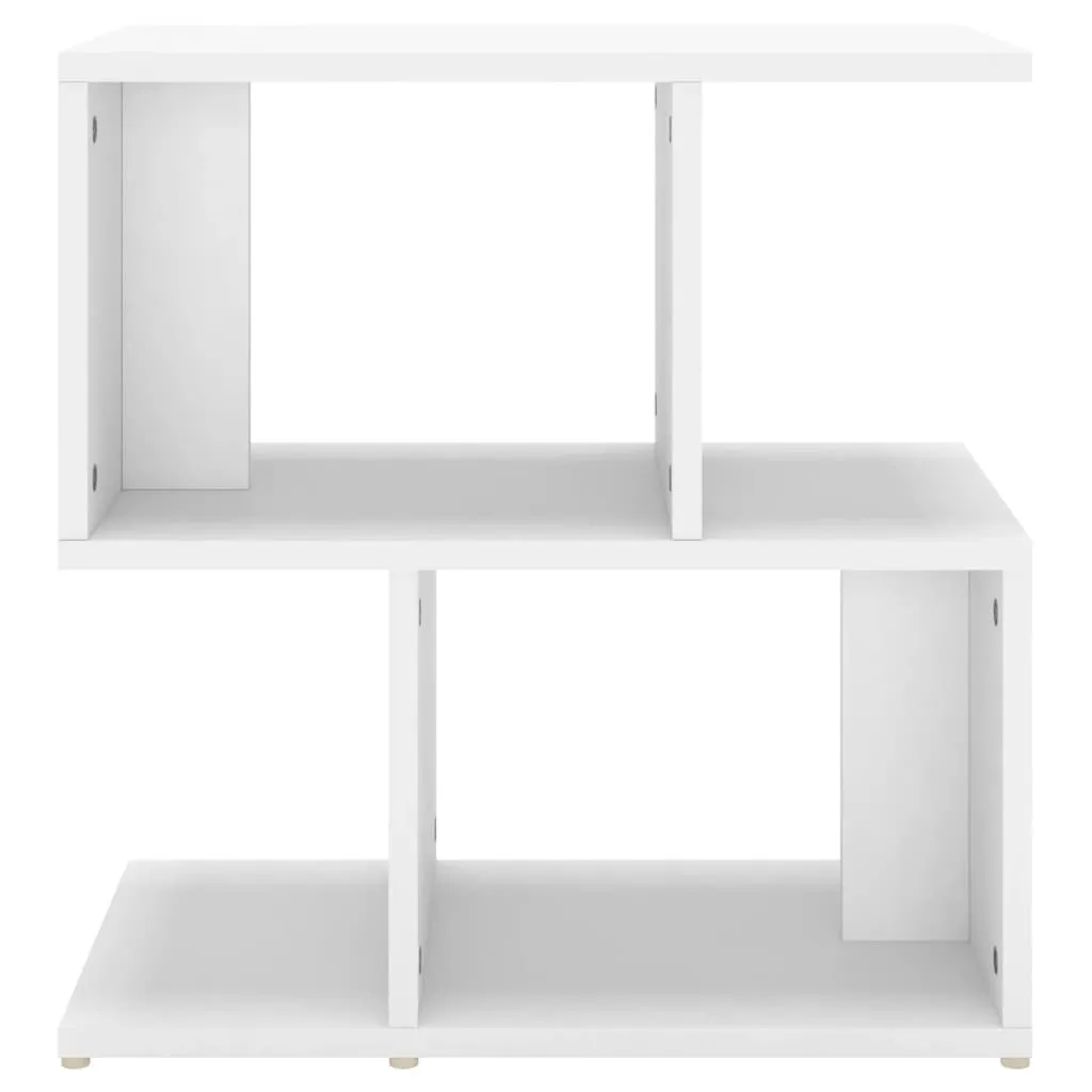 Table de chevet blanche 50 cm meuble d'appoint chambre bois composite