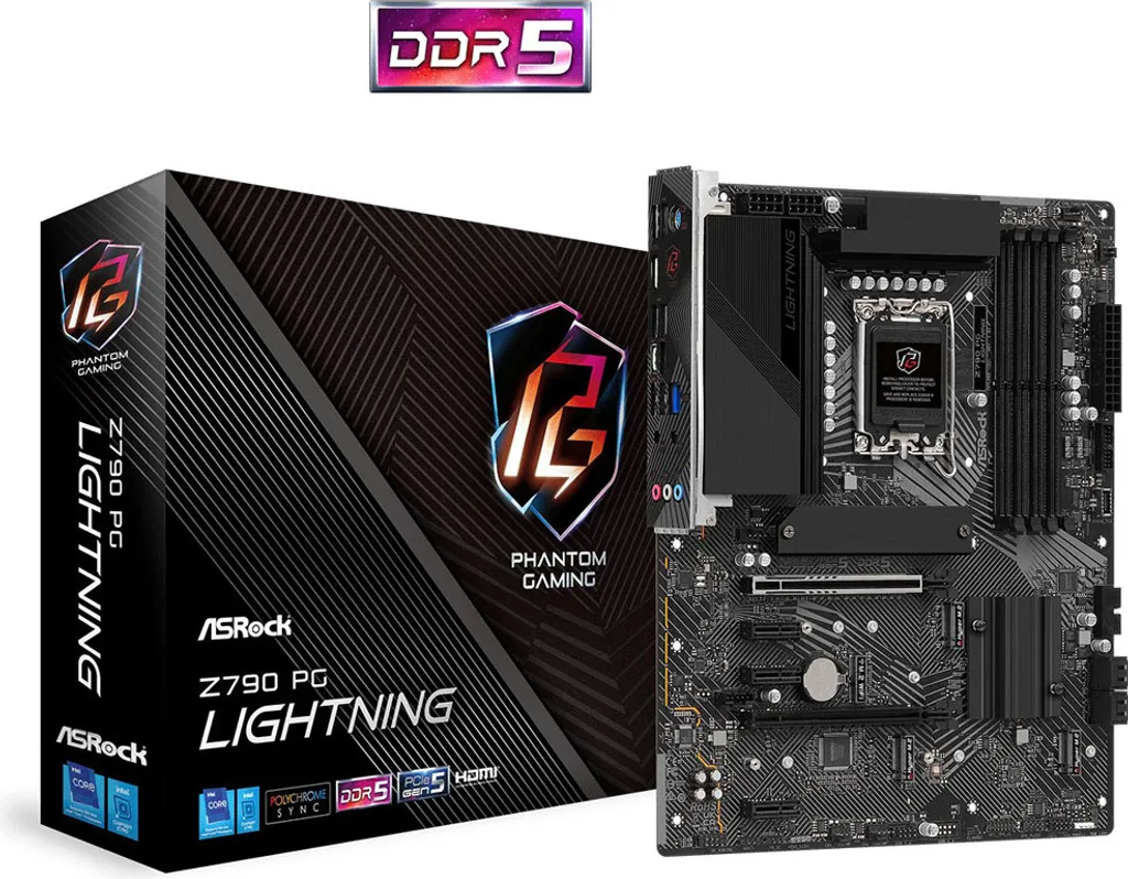 ASRock Z790 PG Lightning avec DDR5 et PCIe 5.0 pour Socket LGA1700 - 7