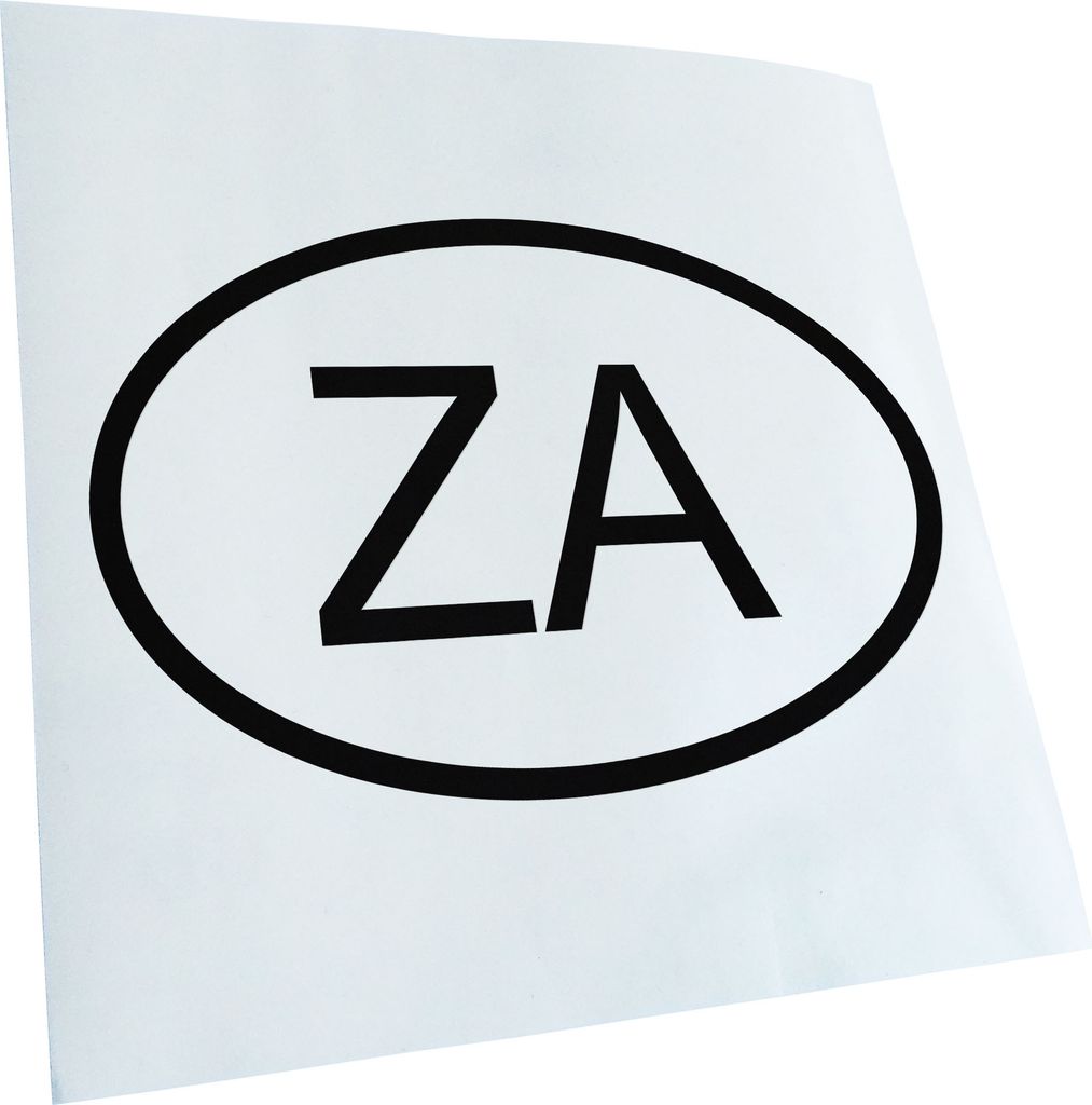 Kiwistar - Autoaufkleber - Südafrika ZA Heckscheibe - Aufkleber für Auto Kfz Fahrrad, LKW, Truck Mofa