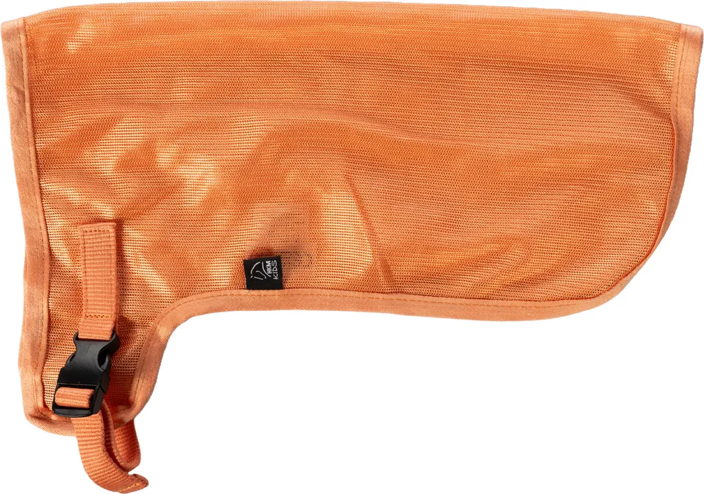 Couverture anti-mouches Hobby Horsing 4200 orange pour chevaux bâton