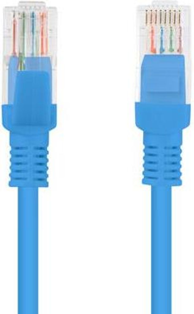 Netzwerkkabel lanberg pcu5-10cc-1500-b - rj45 - utp - cat 5e - 15m - blau