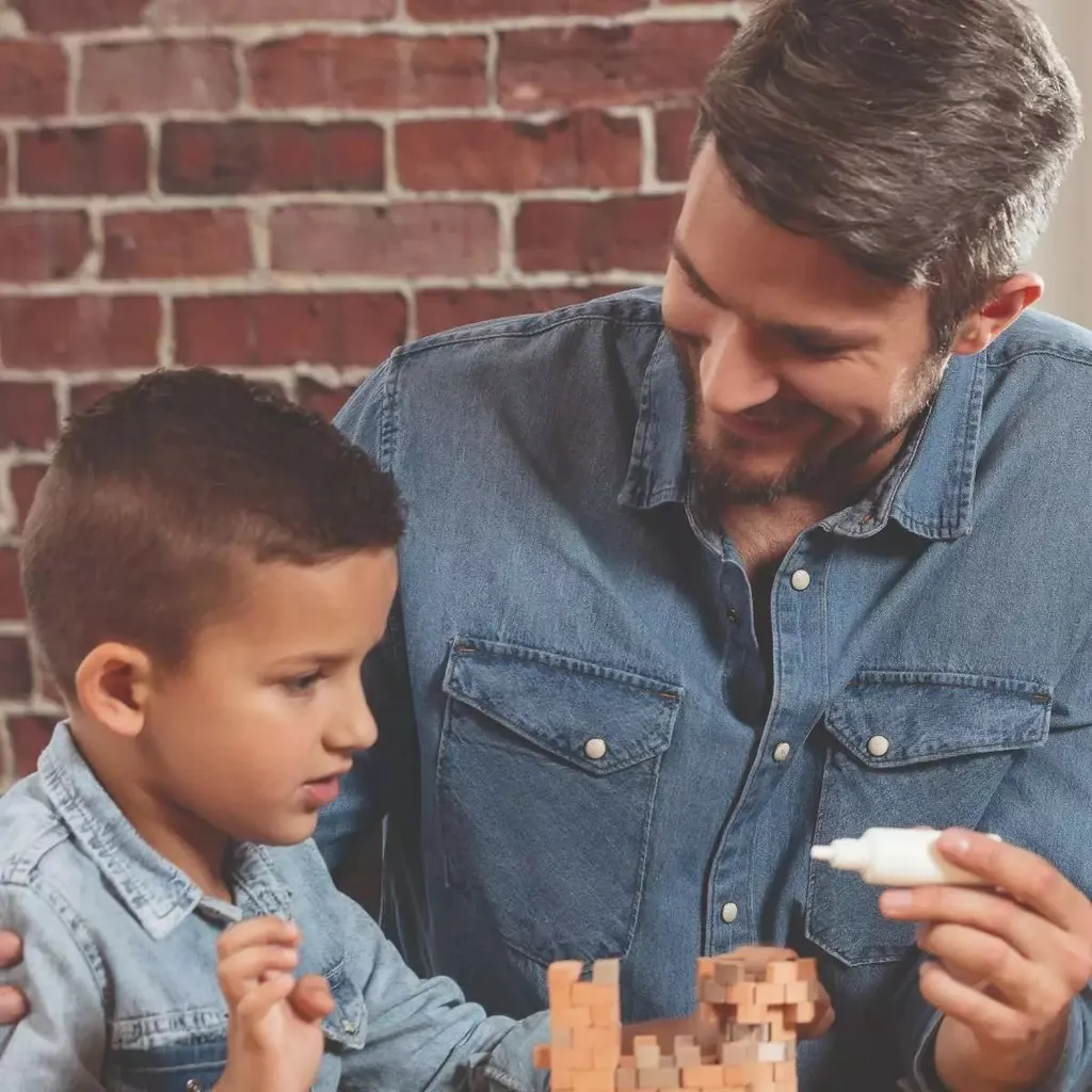 Trefl Brick Trick Salle de tissus : Activité manuelle pour petits maçons