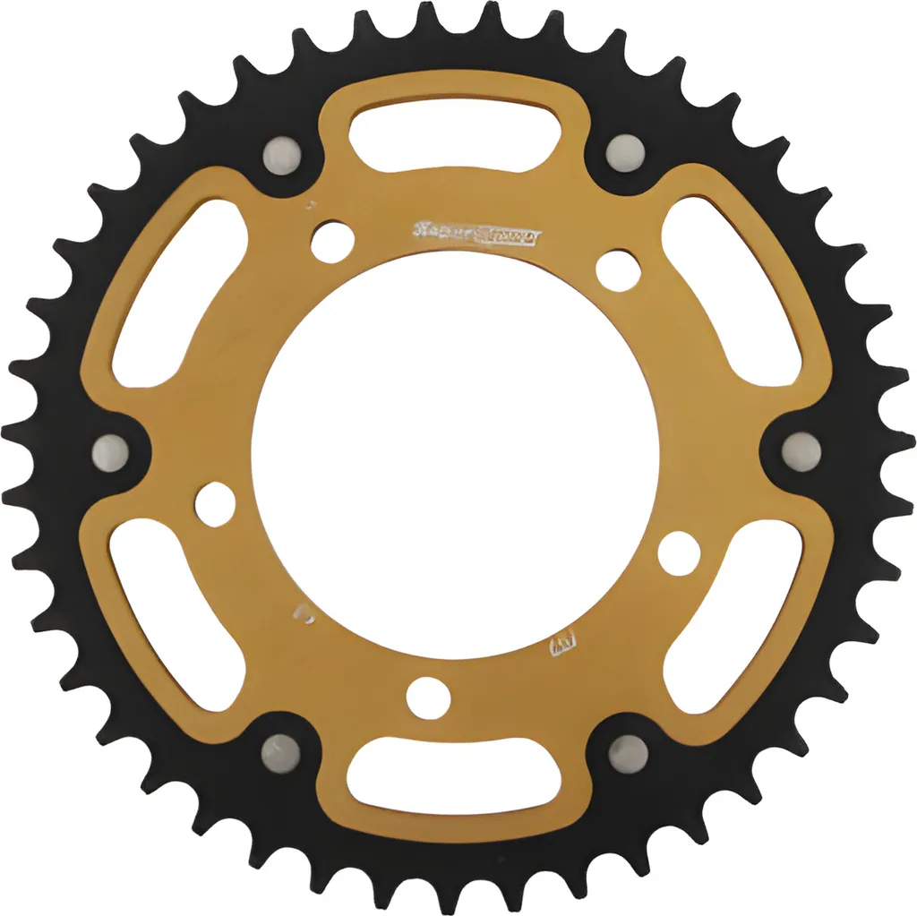 Améliorez votre kit chaîne avec la couronne 43 dents Or Supersprox 520 RST