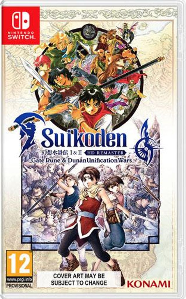 Konami Suikoden 1 & 2 HD Remaster, Nintendo Switch, RP (Rating Pending)