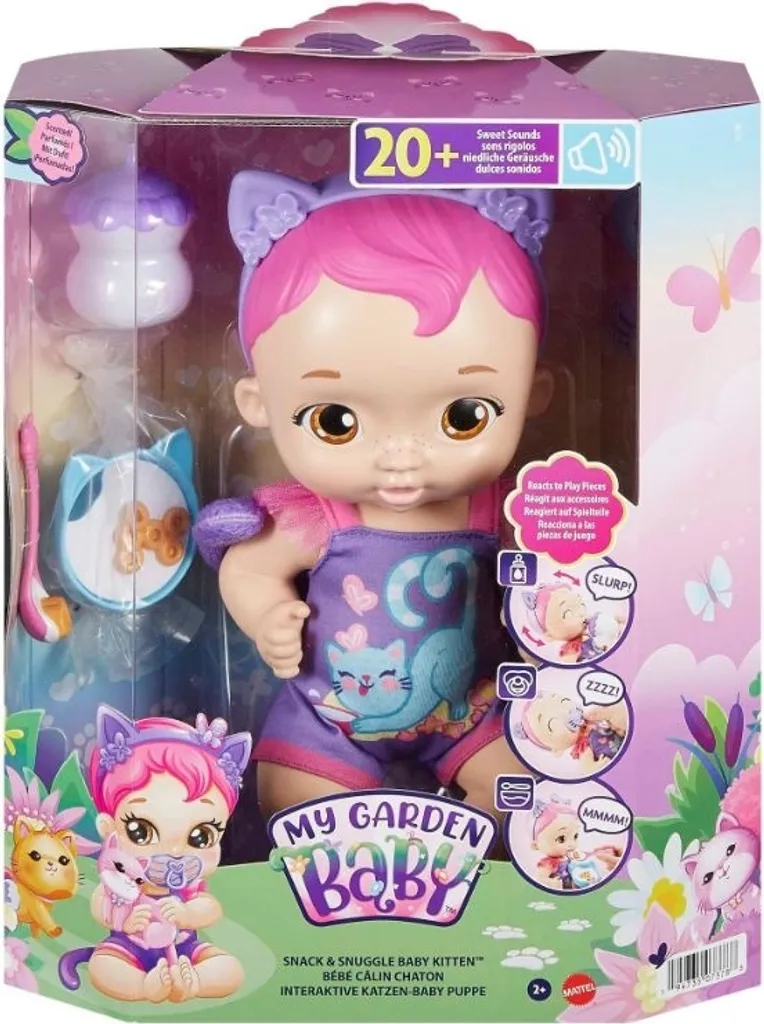 Poupée Bébé Chat HHP28 My Garden Baby : Jouet Premier Âge Durable