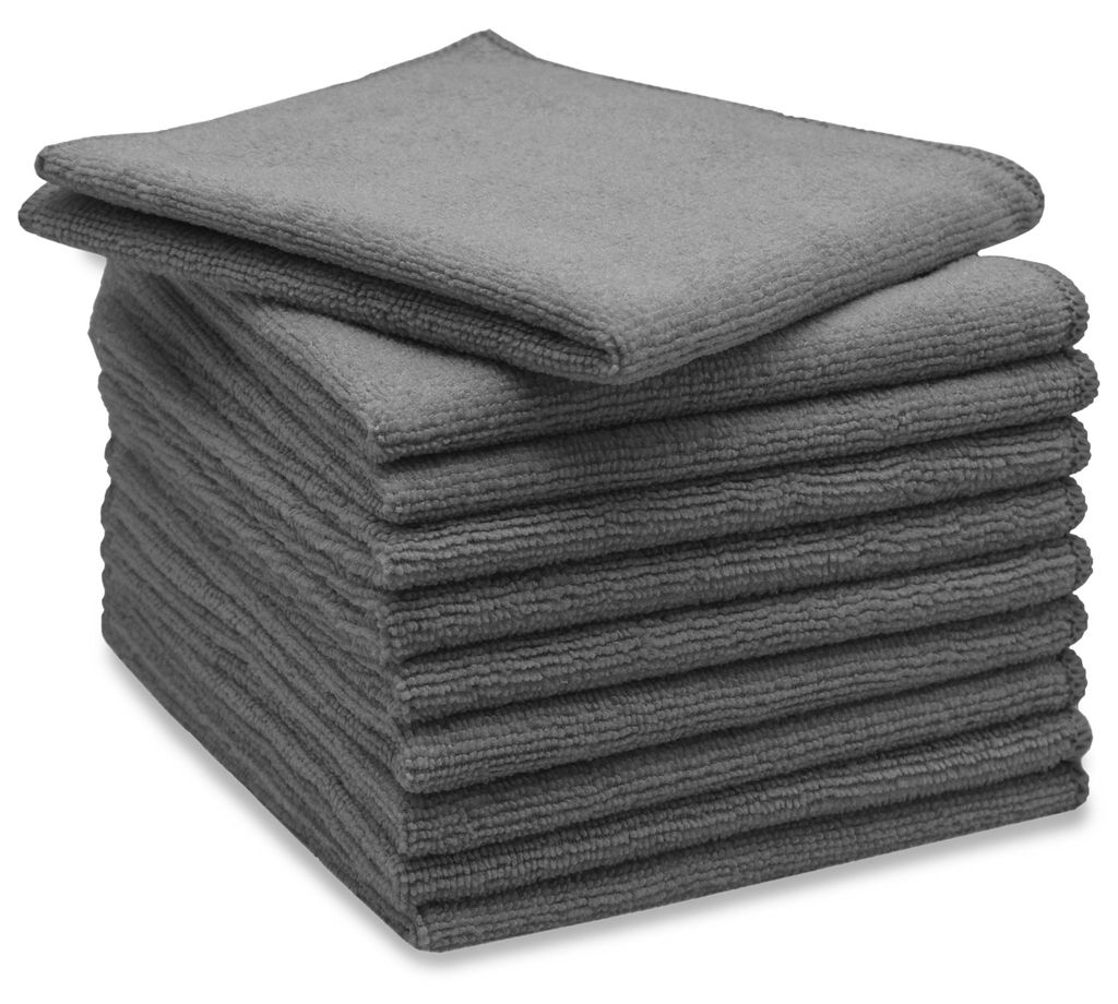 10er Set Mikrofasertücher für streifenfreien Glanz, Produktbild 