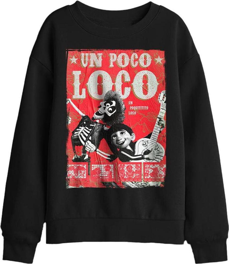 Coco - "Un Poco Loco" Sweatshirt für Kinder TV29635 (116) (Schwarz)