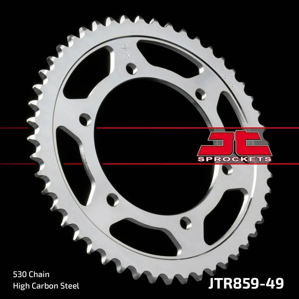 Couronne Kettenrad 49Z 530 SI en Acier Renforcé pour Chaîne de Moto