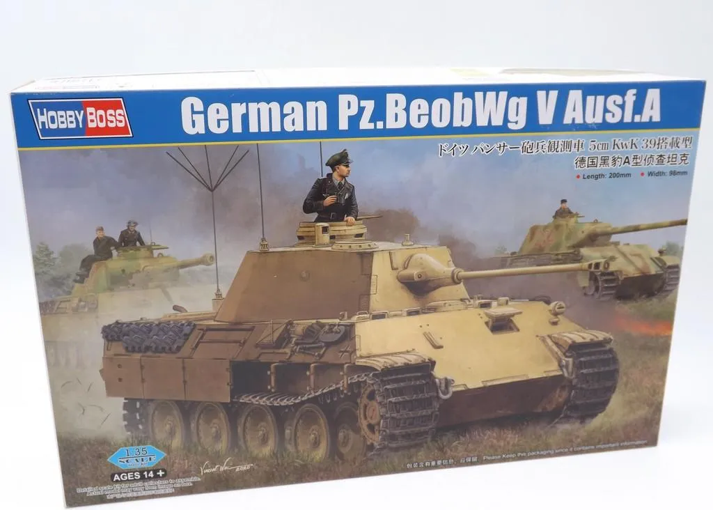 Char blindé Pz.BeobWg V Ausf.A Hobby Boss 84534 avec détails réalistes