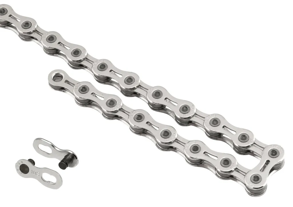 Chaîne 10 vitesses pour transmission vélo Force Pyc SP1002 argentée