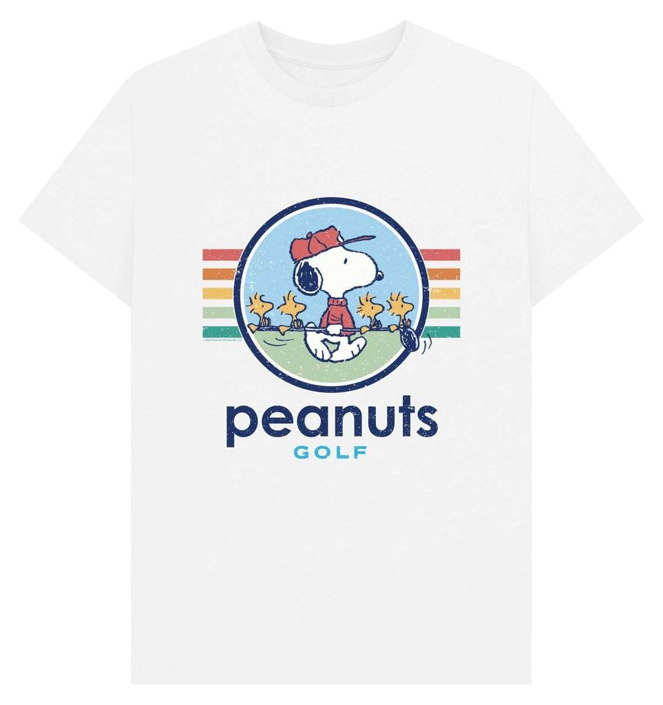 Peanuts - T-Shirt für Herren/Damen Uni, Emblem PN2282 (M) (Weiß)