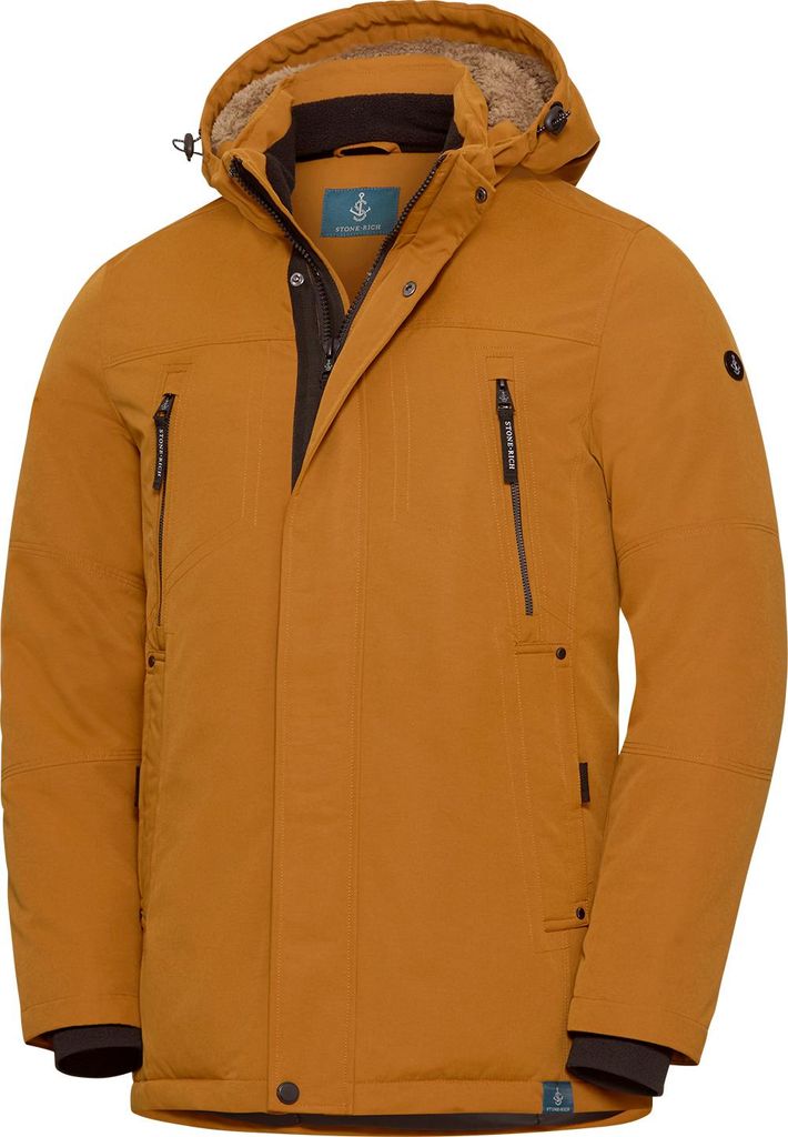 Stone Rich Herren Parka, wasserabweisend und atmungsaktiv