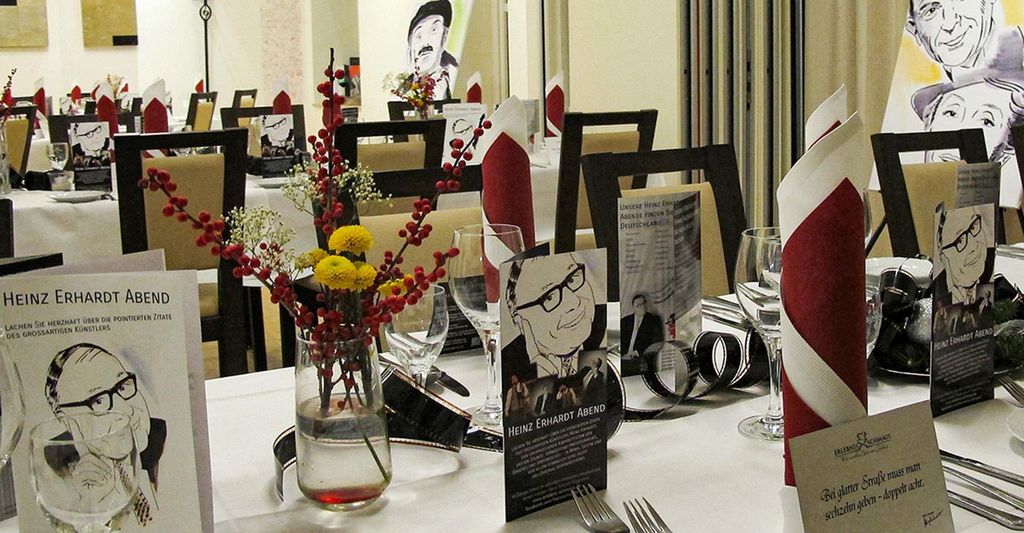 mydays Heinz Erhardt Kabarett-Dinner Würzburg; Erlebnis verschenken oder selbst erleben; Gutschein für 1 Person(en)