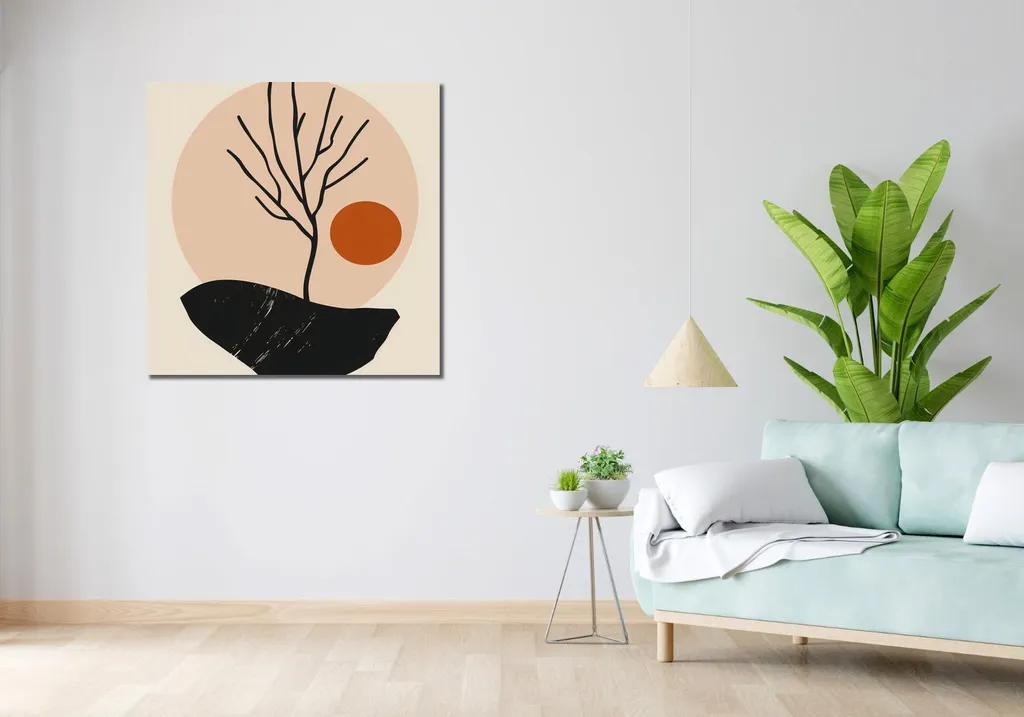 Image Arbre nu 90x90 cm - Impression Haute Définition Grand Format Carré - 2