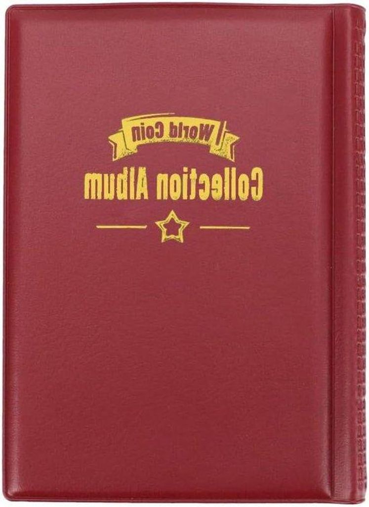 Münzalbum für Sammler mit 120 Fächern - Münzverteileralbum - Münzmap für Münzsammlung Accessoires.