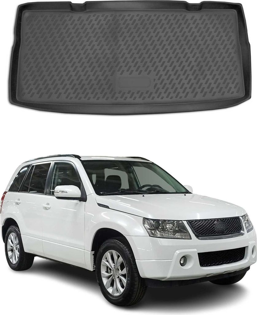 Kofferraummatte Kofferraumwanne für Suzuki Grand Vitara 2005-2021 Gummi TPE