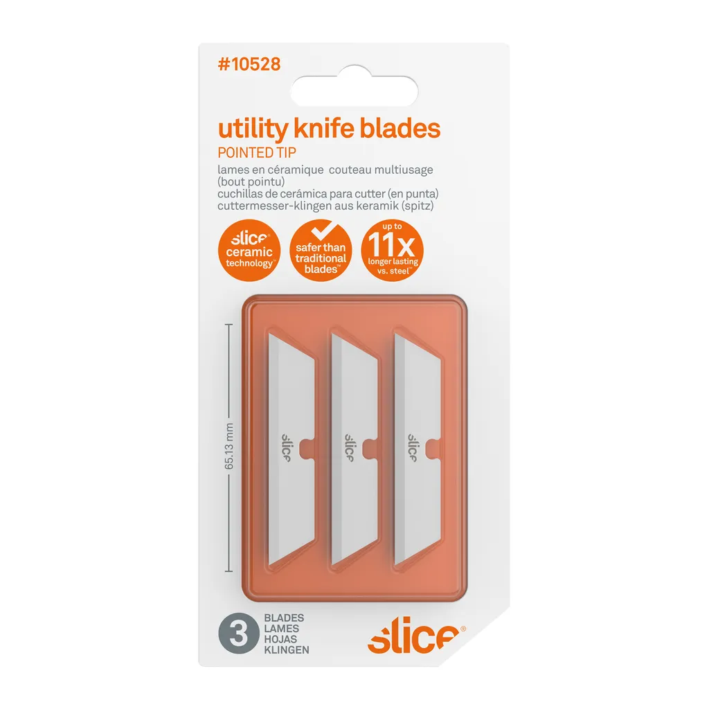 Slice 10528 Lames de rechange en céramique coins pointus pack de 3 pcs