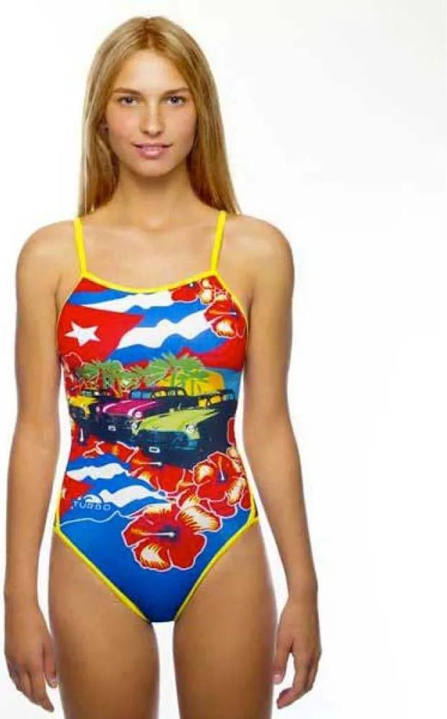 Turbo Cuba Colours Badeanzug Mehrfarbig 2XL Damen Mehrfarbig 2XL