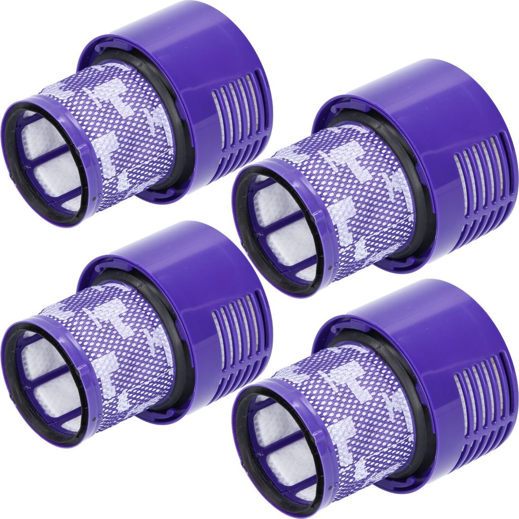 McFilter | 4x Filter für Dyson V10 (SV12) Staubsauger, Alternative für HEPA-Filter 969082-01, Ersatzfilter u.a. für Serie Cyclone V10 Absolute/A...