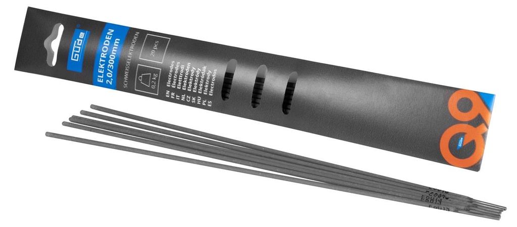 GÜDE Schweißelektroden Elektroden 20 Stück 2,0 / 300 mm Produktbild 
