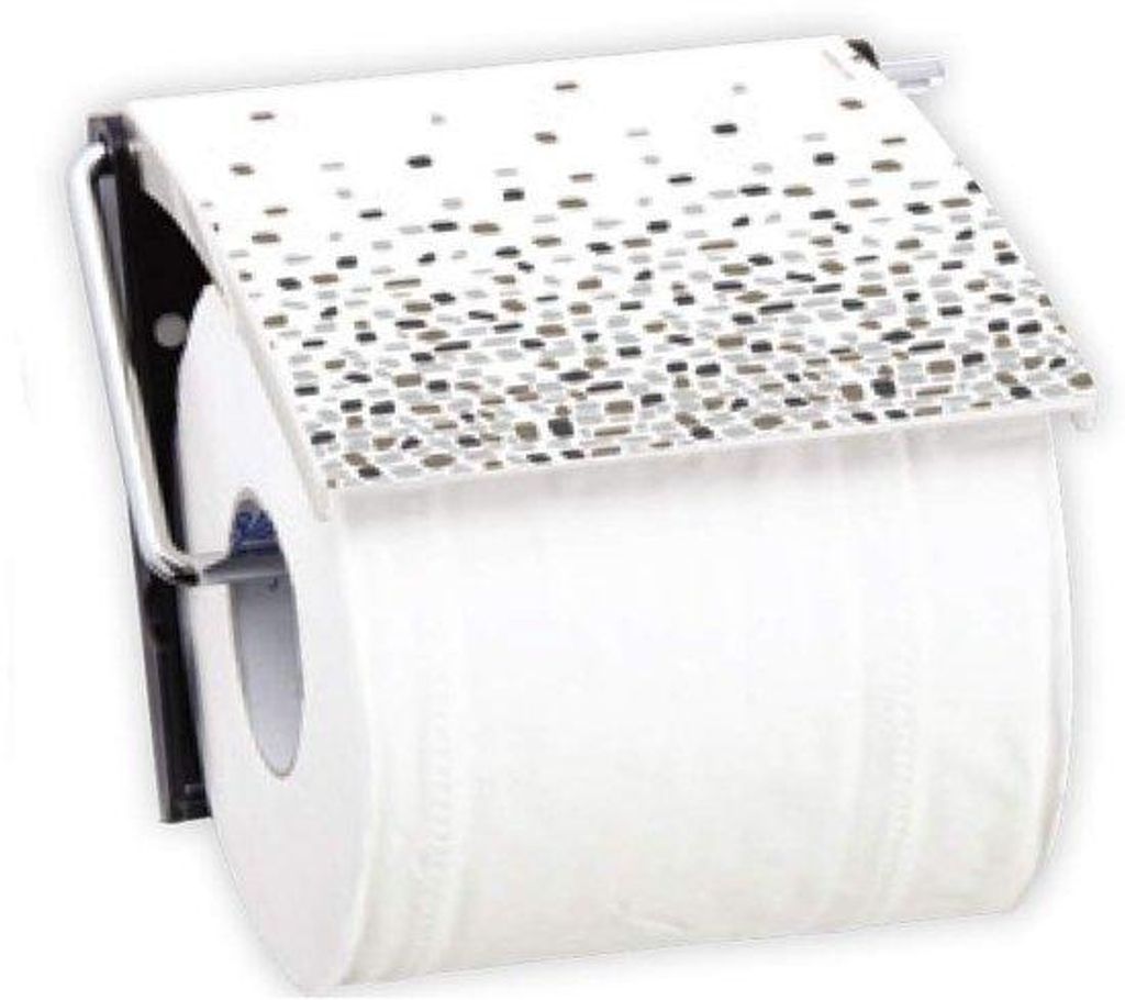Toiletrolhalter mit Schiebersperrmechanismus - Brest Grau Produktbild 